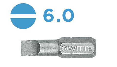 'PRO' SLOTTED BIT (6.0 x 25mm) - Loose