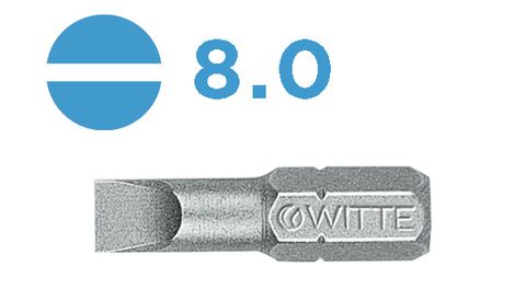 'PRO' SLOTTED BIT (8.0 x 25mm) - Loose