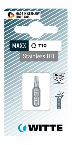 'MAXX-Stainless' TORX BIT (T10 x 25mm) - Carded