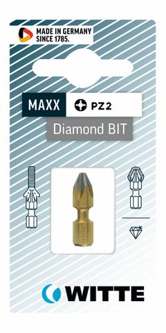'MAXX-Diamond' PHILLIPS BIT (PH2 x 25mm) *Bitflex* - Carded