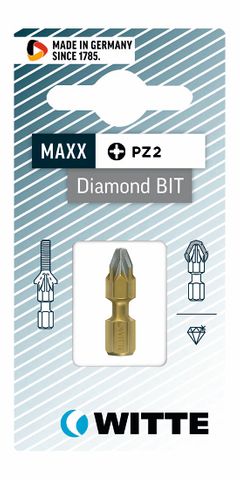 'MAXX-Diamond' POZIDRIV BIT (PZ2 x 25mm) *Bitflex* - Carded