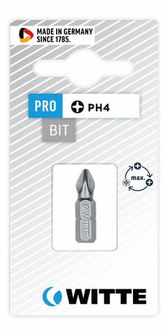 'PRO' PHILLIPS BIT (PH4 x 25mm) - Carded