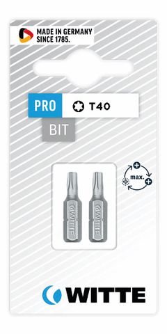 'PRO' TORX BIT (T40 x 25mm) - Card of 2