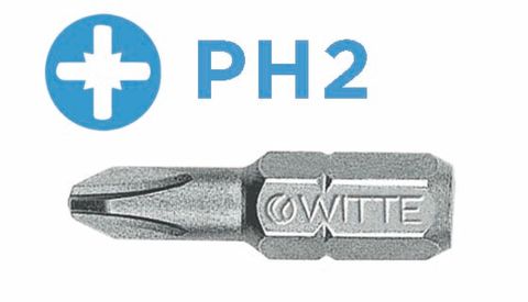 'PRO' PHILLIPS BIT (PH2 x 25mm) *Reduced Tip* - Loose