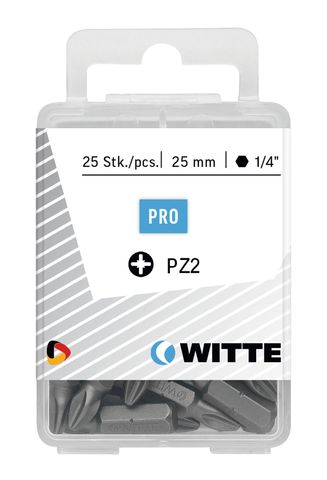 'PRO' POZIDRIV BIT (PZ2 x 25mm) - Pkt of 25