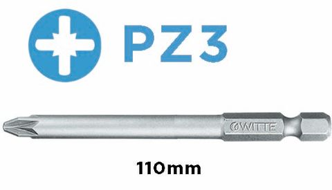 'PRO' POZIDRIV BIT (PZ3 x 110mm) - Loose