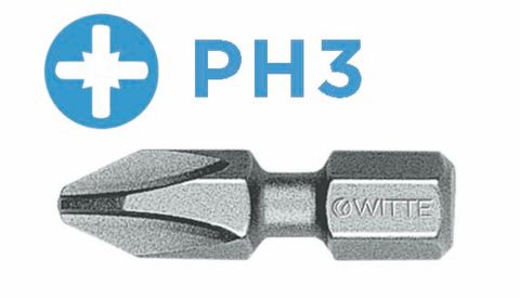 'PRO' PHILLIPS BIT (PH3 x 25mm) *Bitflex* - Loose