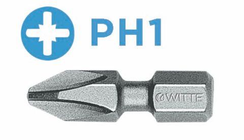 'PRO' PHILLIPS BIT (PH1 x 25mm) *Bitflex* - Loose