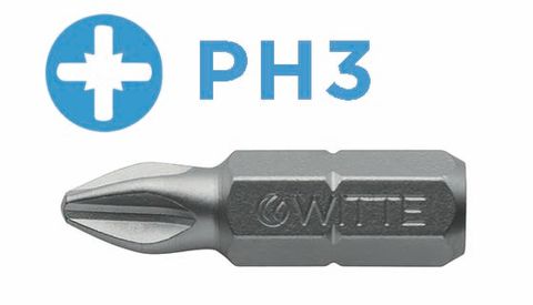 'MAXX-Stainless' PHILLIPS BIT (PH3 x 25mm) - Loose