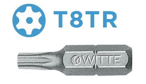 'PRO' TAMPER TORX BIT (T8TR x 25mm) - Loose