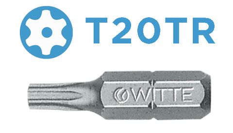 'PRO' TAMPER TORX BIT (T20TR x 25mm) - Loose