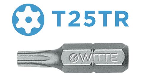 'PRO' TAMPER TORX BIT (T25TR x 25mm) - Loose