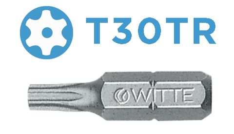 'PRO' TAMPER TORX BIT (T30TR x 25mm) - Loose