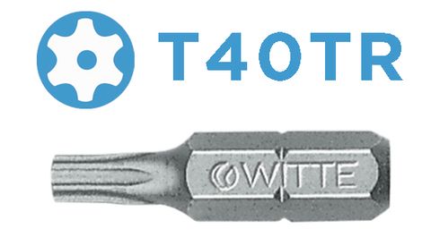 'PRO' TAMPER TORX BIT (T40TR x 25mm) - Loose