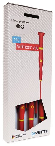 'PRO-WITTRON-VDE' ASSORTED SCREWDRIVER SET (7-Pce)