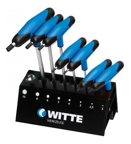'PRO-TBAR' HEX SCREWDRIVER SET (8-Pce) - With Benchtop Stand