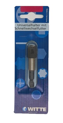 'PRO' BIT HOLDER (60mm) - With Q. Action Chuck - Carded