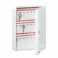 'Key Box' KEY CABINET - 42 Hooks *Light Grey*