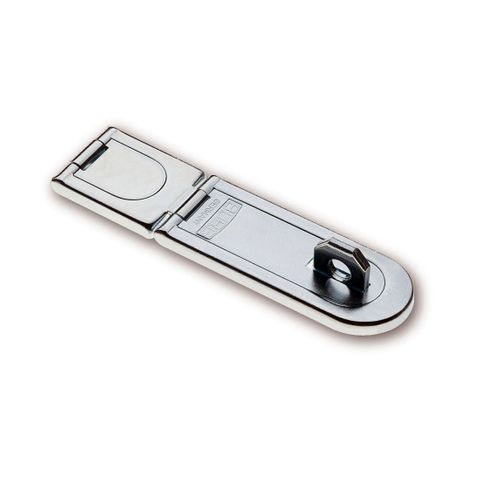 80mm HASP & STAPLE - Jointed Pat. - *Stainless Steel* - CARDED
