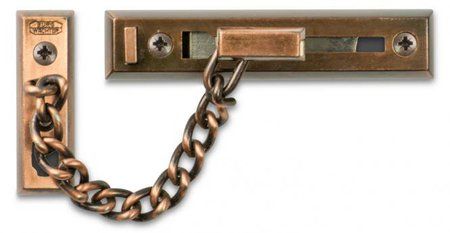 DOOR CHAIN - Heavy Duty *Antique Copper* (Carded)