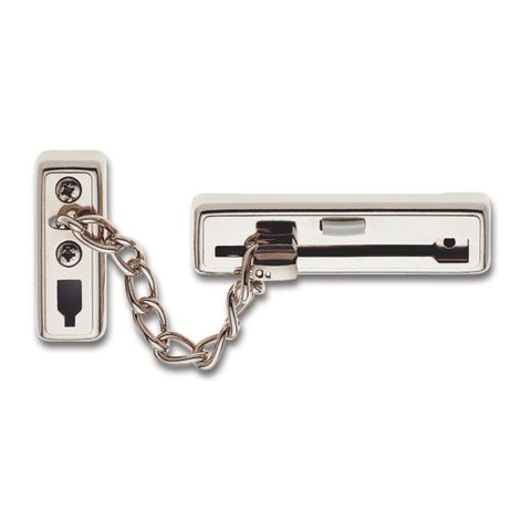 DOOR CHAIN - Heavy Duty *Nickel Plated* (Carded)