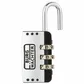 25mm COMBI. PADLOCK - 3 Digit - CARDED (No. 72)