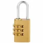 'Combi-Lock' 20mm  COMBI. PADLOCK - 3 Digit - CARDED