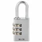 'Chromo' 30mm COMBI. PADLOCK - 3 Digit - CARDED