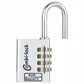 'Chromo' 40mm COMBI. PADLOCK - 4 Digit - CARDED