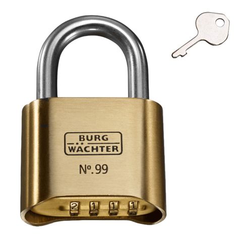 'Commercial' 50mm COMBI. PADLOCK - 4 Digit - CARDED