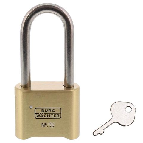 'Commercial' 50/65mm L/SHACKLE COMBI. PADLOCK - 4 Digit - CARDED