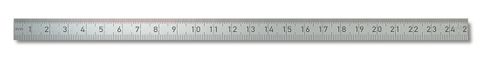 18mm Wide Flexible STEEL RULER - 100cm (Met/Met)