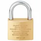 'Magno' 50mm  PADLOCK - CARDED (KD)