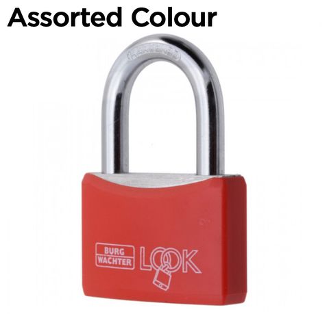 'Look' 40mm PADLOCK - CARDED  (KD) *Asst Colours*