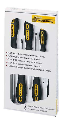 'FLEX-DOT' EXTERNAL HEX SCREWDRIVER SET - 6-Pce