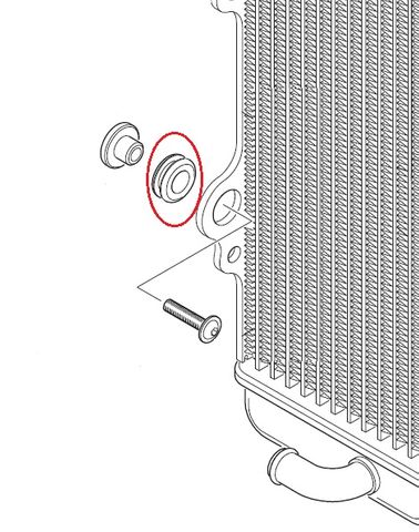 RADIATOR SUPPORT ROD RUBBER