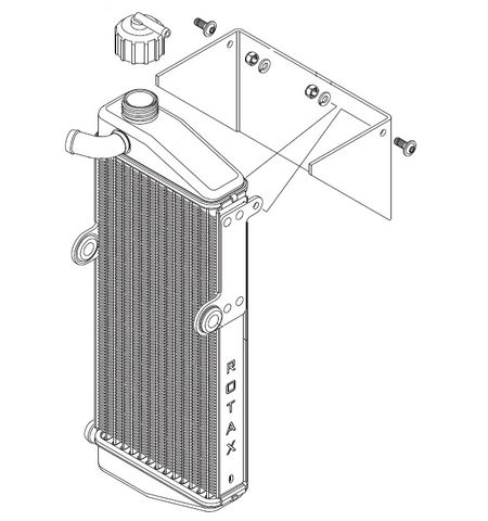 RADIATOR - WITH PLASTIC SHIELD JNR/SNR