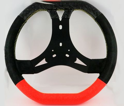 STEERING WHEEL CRG 340MM ORANGE