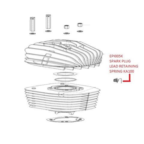 SPARK PLUG LEAD RETAINING SPRING KA100