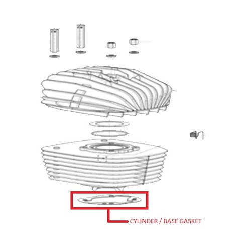 CYLINDER GASKET 0.05 - SUIT KA100 / X30