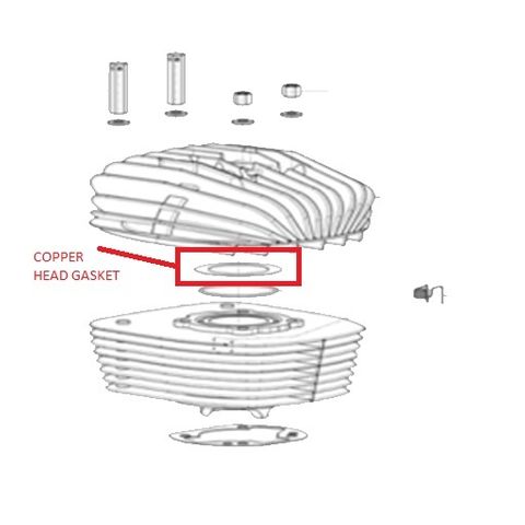 COPPER HEAD GASKET 0.15 KA100