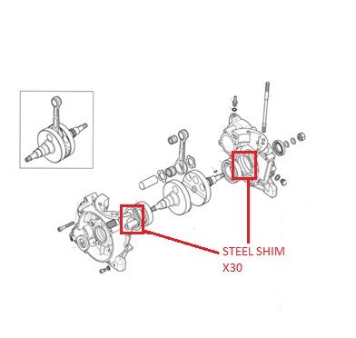 STEEL SHIM 0.05 X30 OEM