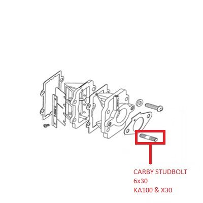 CARBY STUDBOLT 6x30 KA100 X30