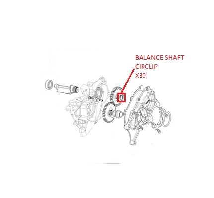 BALANCE SHAFT CIRCLIP X30