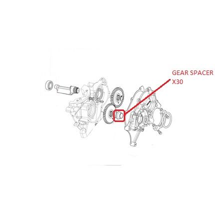 GEAR SPACER X30
