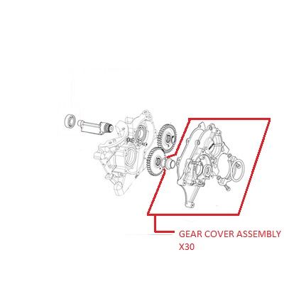 GEAR COVER ASSEMBLY X30
