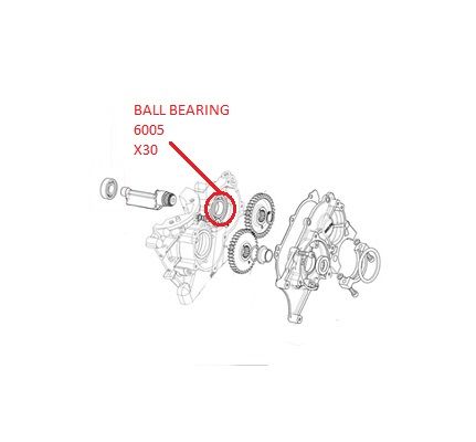 BALL BEARING 6005 X30