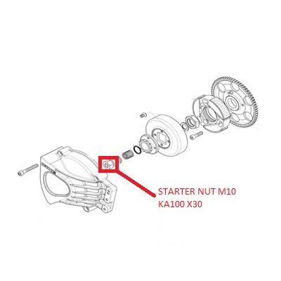 STARTER NUT M10 KA100 X30