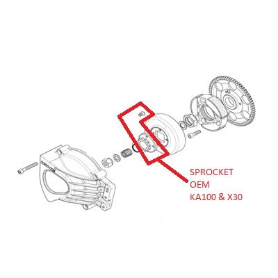 SPROCKET 10T OEM KA100 X30