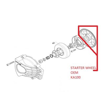 STARTER WHEEL KA100 OEM